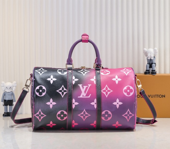 Spring 2022 Keepall 45 Travel Bag In Midnight Fuchsia - Louis Vuitton