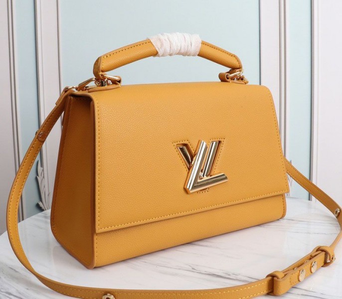 Louis Vuitton Twist One Handle MM Handbag In Vibrant Honey - Louis Vuitton