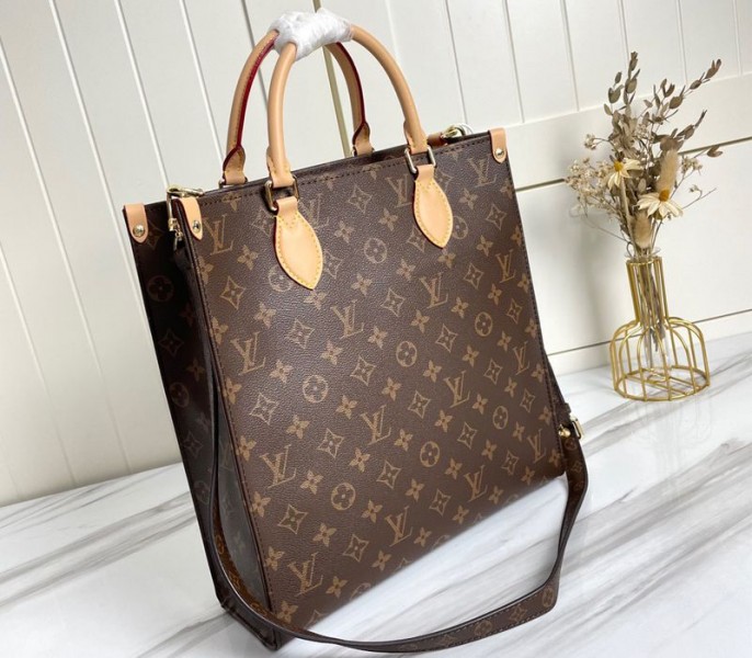 Louis Vuitton Monogram Canvas Sac Plat MM Carryall Handbag - Louis Vuitton