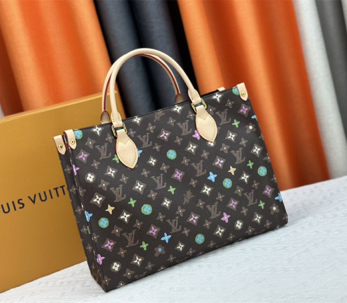 Louis Vuitton Monogram Craggy Onthego MM Tote In Chocolate - Louis Vuitton