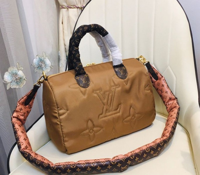 Louis Vuitton Econyl Regenerated Nylon Speedy Bandouliere 30 Handbag In Beige - Louis Vuitton