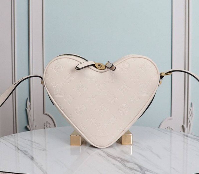 Louis Vuitton Monogram Empreinte Game On Coeur Bag In Cream - Louis Vuitton