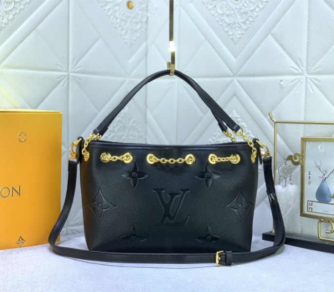 Louis Vuitton Monogram Empreinte Leather Bundle Bag In Black - Louis Vuitton