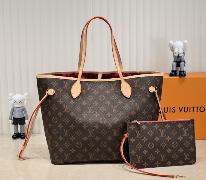 Louis Vuitton Monogram Canvas Neverfull MM Tote In Red - Louis Vuitton