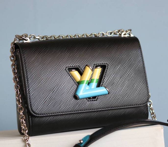 Louis Vuitton Epi Leather Twist MM Limited Edition Bag In Black - Louis Vuitton