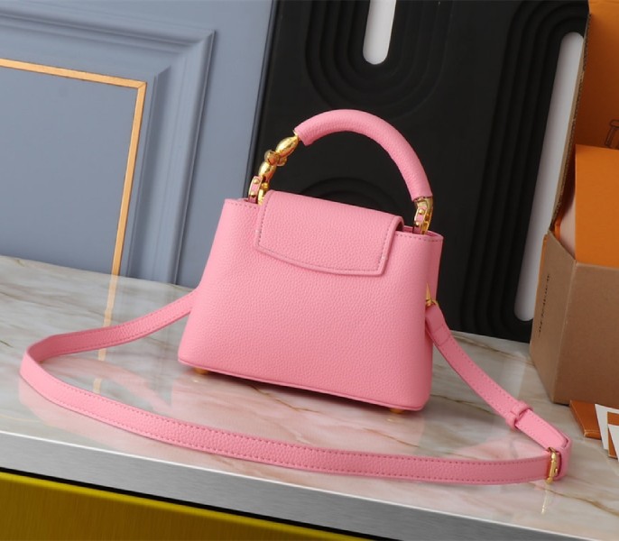 Louis Vuitton Capucines Mini Capucines Handbag In Pink - Louis Vuitton