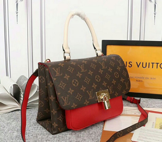 Louis Vuitton Monogram Canvas Marignan Bag In Coquelicot Red - Louis Vuitton