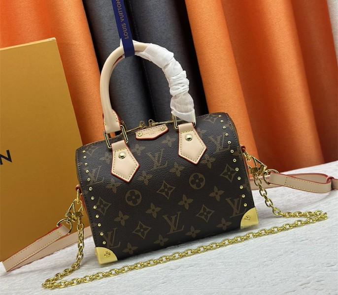 Louis Vuitton Monogram Canvas Cruise 2025 Speedy 20 Trunk Bag In Natural - Louis Vuitton