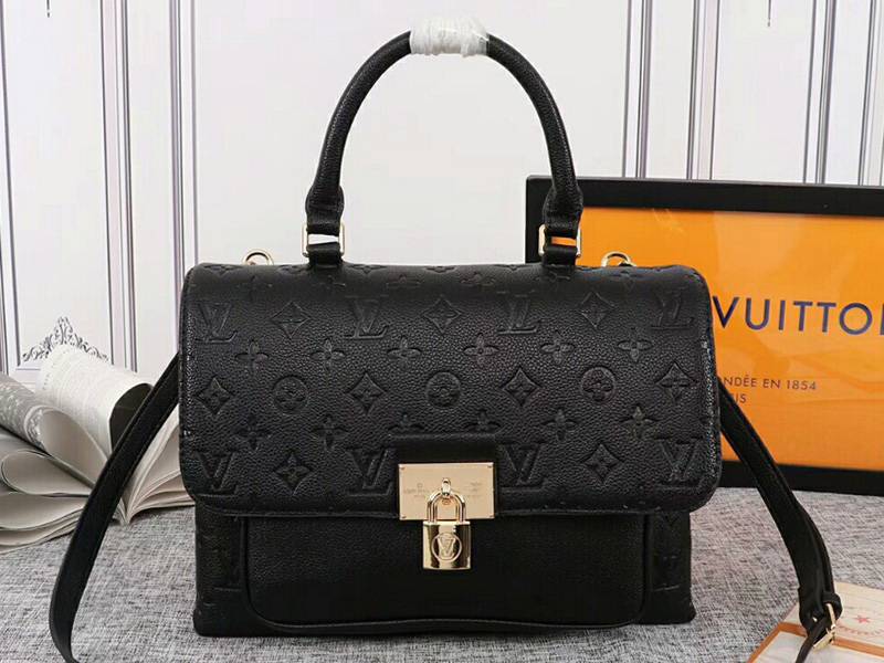 Louis Vuitton Monogram Empreinte Marignan Bag In Black - Louis Vuitton