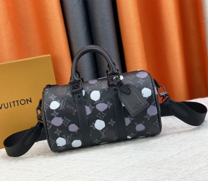 Louis Vuitton X YK Monogram Eclipse Keepall 25 Bandouliere Travel Bag - Louis Vuitton