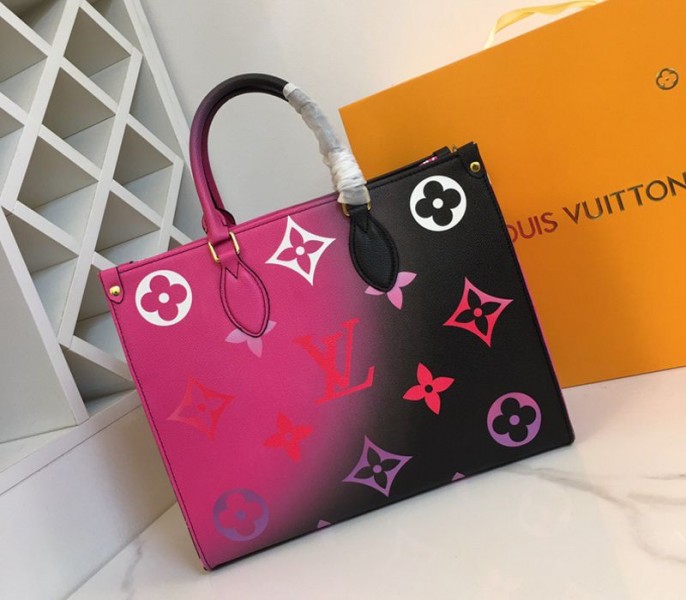 Louis Vuitton Spring 2022 Onthego MM Tote In Midnight Fuchsia - Louis Vuitton