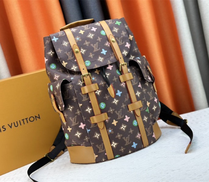 Louis Vuitton Monogram Craggy Christopher MM Backpack In Chocolate - Louis Vuitton