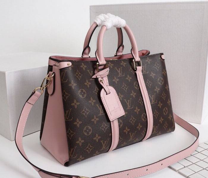 Louis Vuitton Monogram Canvas Soufflot MM Bag In Peach - Louis Vuitton