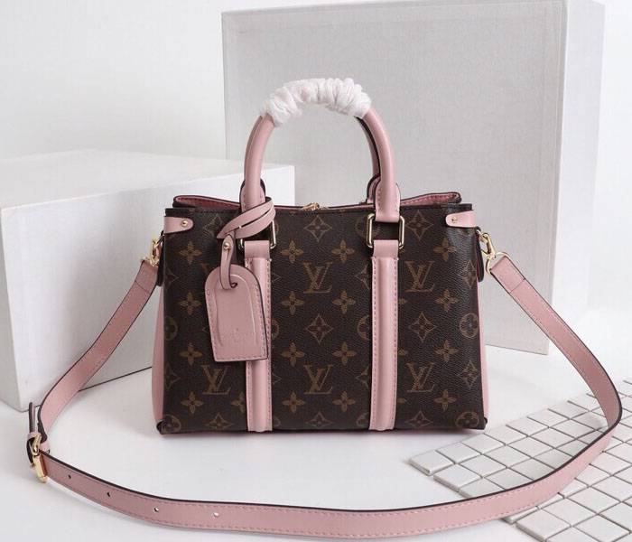 Louis Vuitton Monogram Canvas Soufflot BB Bag In Peach - Louis Vuitton