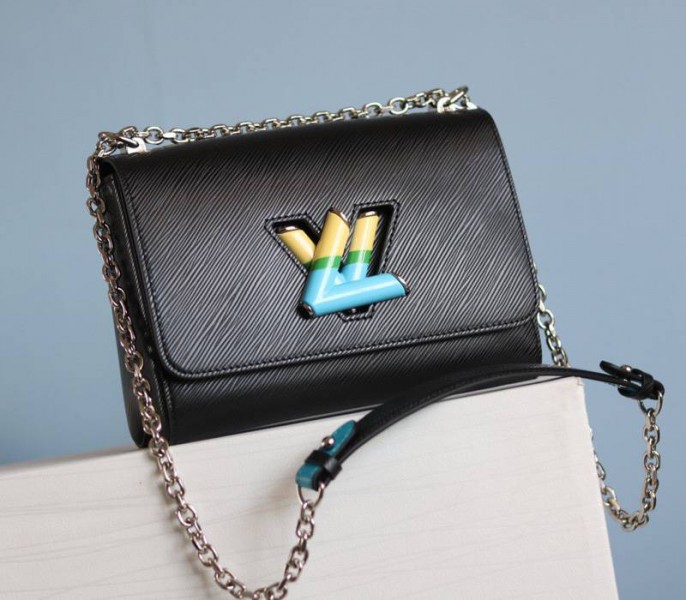 Louis Vuitton Epi Leather Twist MM Limited Edition Bag In Black - Louis Vuitton