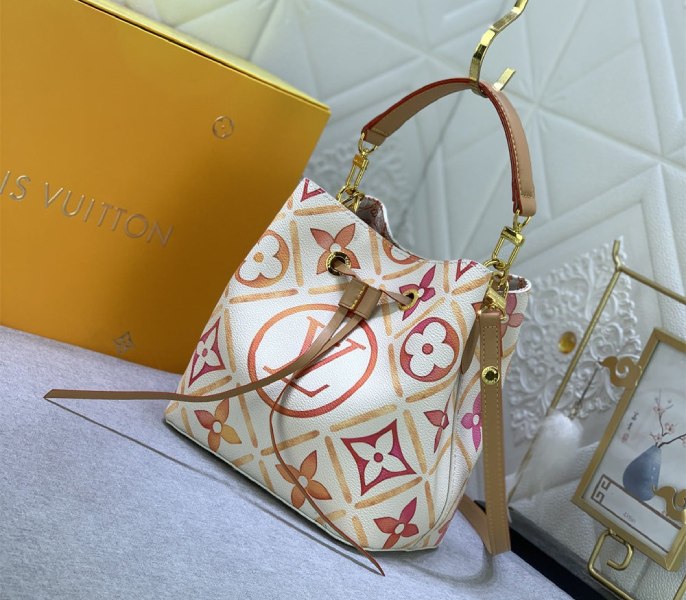 Louis Vuitton LV By The Pool Monogram Tiles Canvas NeoNoe BB Bag In Coral - Louis Vuitton