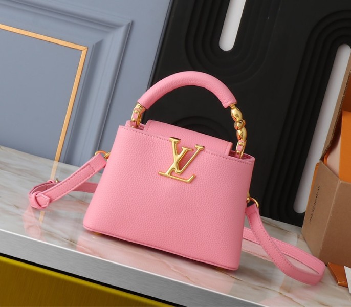 Louis Vuitton Capucines Mini Capucines Handbag In Pink - Louis Vuitton