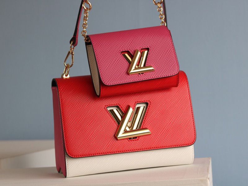 Louis Vuitton Epi Leather Twist MM And Twisty Bag In Red And Pink - Louis Vuitton
