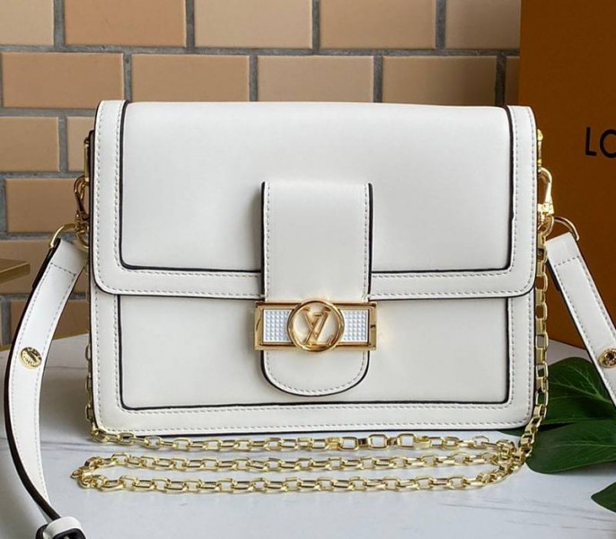 Louis Vuitton Dauphine Lugano MM Off Bag In Off-White - Louis Vuitton