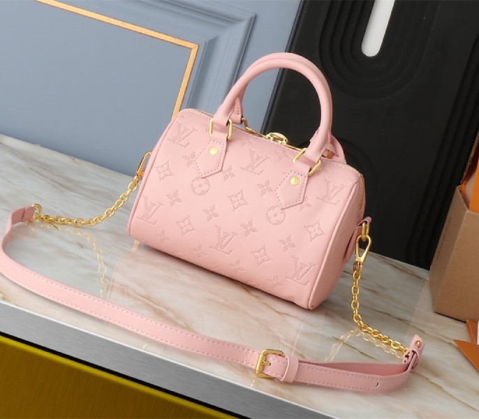 Louis Vuitton Other Leathers Speedy Bandouliere 20 Handbag In Pink Opal - Louis Vuitton