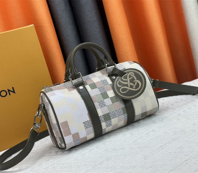 Louis Vuitton Damoflage Canvas Keepall Bandouliere 25 In Khaki - Louis Vuitton