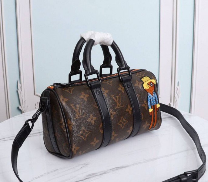 Louis Vuitton Monogram Canvas Mens Zoooom With Friends Nano Keepall Travel Bag - Louis Vuitton