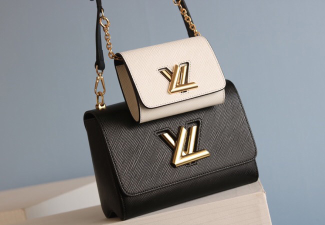 Louis Vuitton Epi Leather Twist MM And Twisty Bag In Black And White - Louis Vuitton