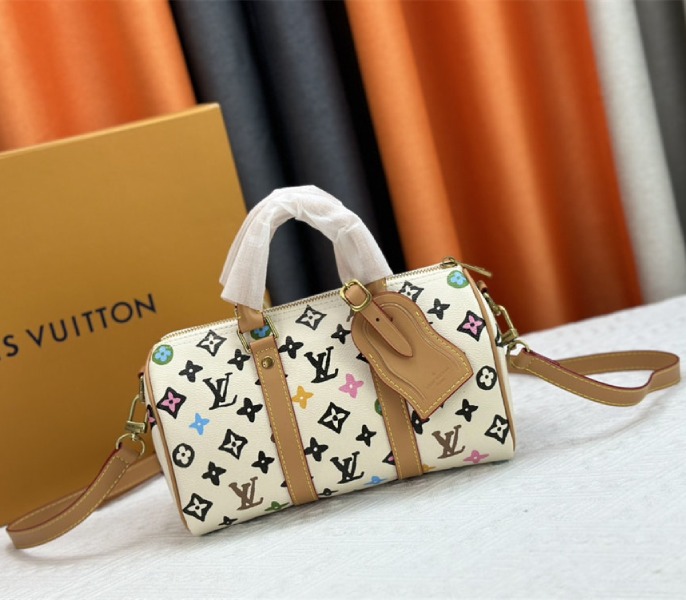 Louis Vuitton Monogram Craggy Keepall Travel 25 Bag In Vanilla - Louis Vuitton