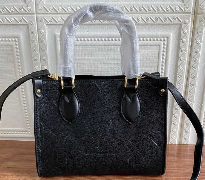 Louis Vuitton Monogram Empreinte Leather Onthego PM Bag In Black - Louis Vuitton