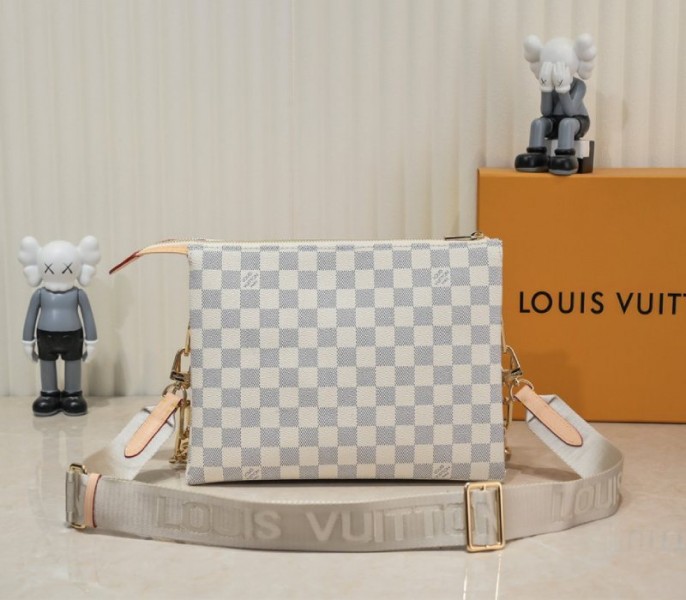 Louis Vuitton Damier Azur Coussin PM Bag With Jacquard Strap - Louis Vuitton