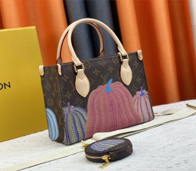 Louis Vuitton X YK Monogram Canvas Onthego PM Tote In Pumpkin - Louis Vuitton