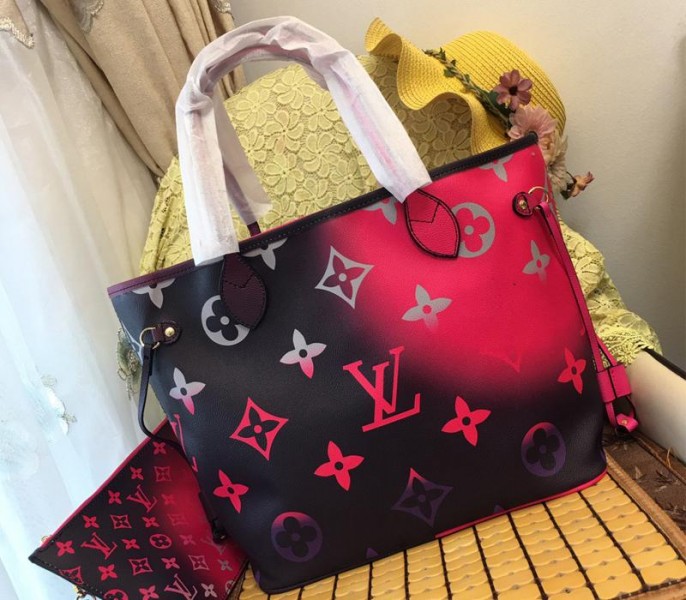 Louis Vuitton Spring 2022 Neverfull MM Tote In Midnight Fuchsia - Louis Vuitton