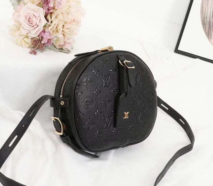 Louis Vuitton Monogram Empreinte Boite Chapeau Souple MM Bag In Black - Louis Vuitton