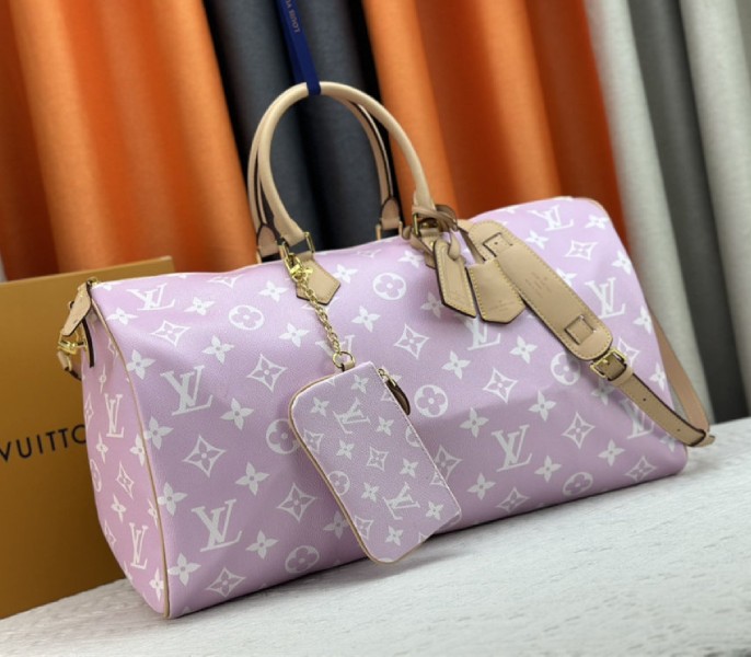 Louis Vuitton Speedy P9 Bandouliere 50 Bag In Light Hot Pink - Louis Vuitton