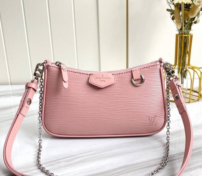 Louis Vuitton Epi Leather Easy Pouch On Strap In Rose Ballerine Pink - Louis Vuitton
