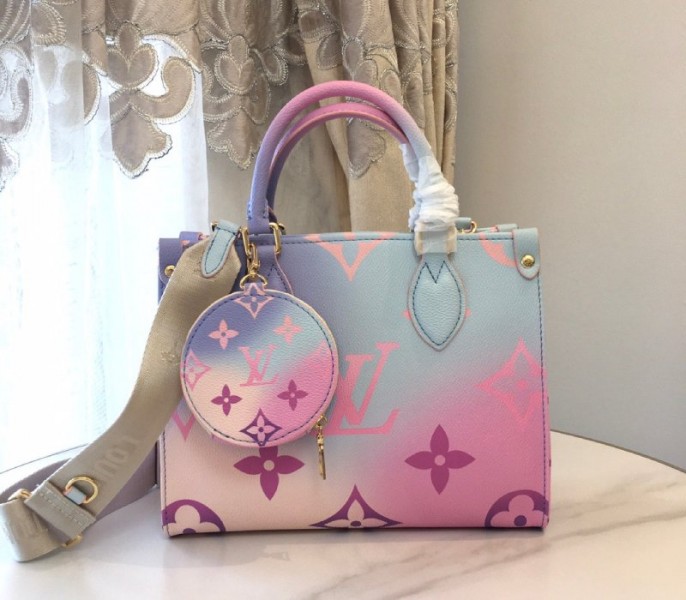 Louis Vuitton Spring 2022 Onthego PM Tote In Pastel Pink - Louis Vuitton