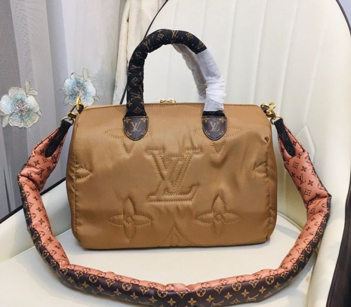 Louis Vuitton Econyl Regenerated Nylon Speedy Bandouliere 30 Handbag In Beige - Louis Vuitton
