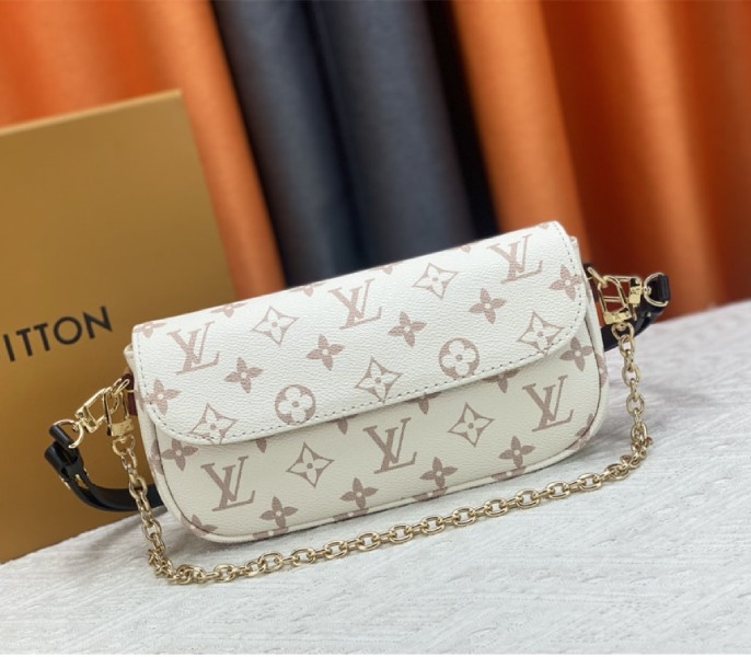 Louis Vuitton Monogram Dune Canvas Ivy Wallet With Chain And Strap - Louis Vuitton