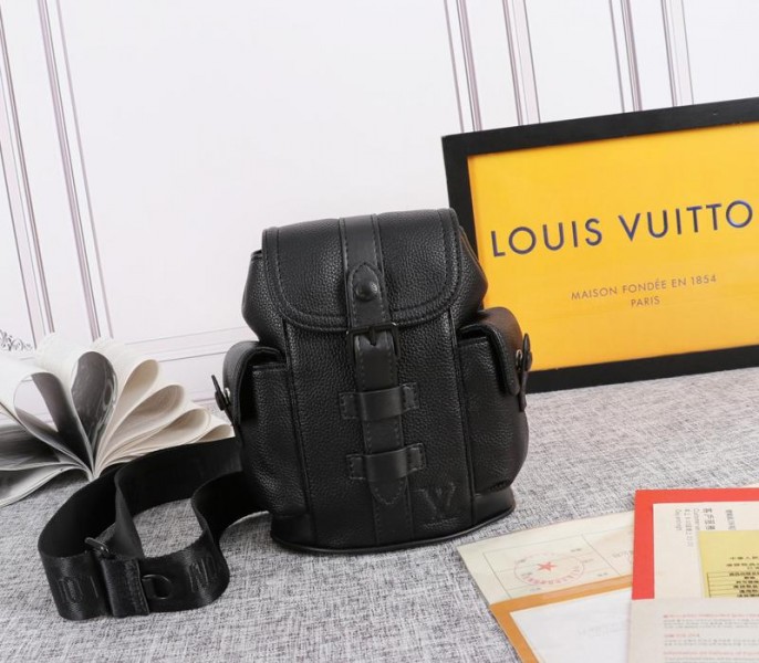 Louis Vuitton Taurillon Leather Christopher XS Backpack In Black - Louis Vuitton