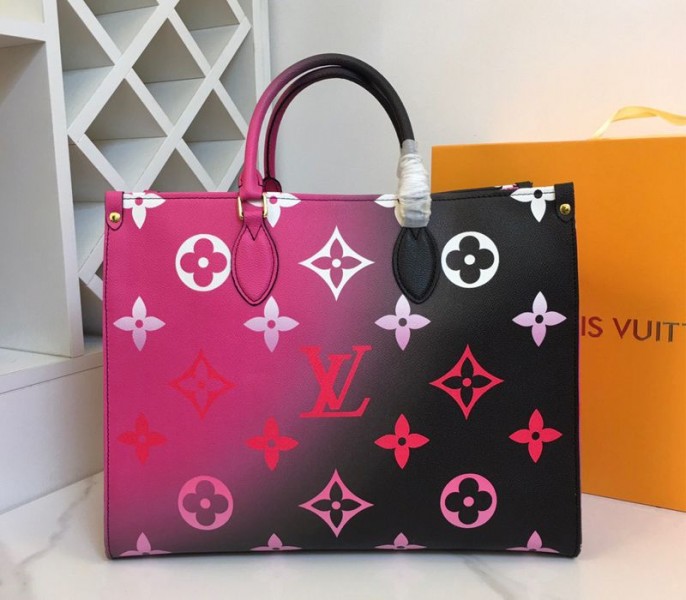Louis Vuitton Spring 2022 Onthego GM Tote In Midnight Fuchsia - Louis Vuitton