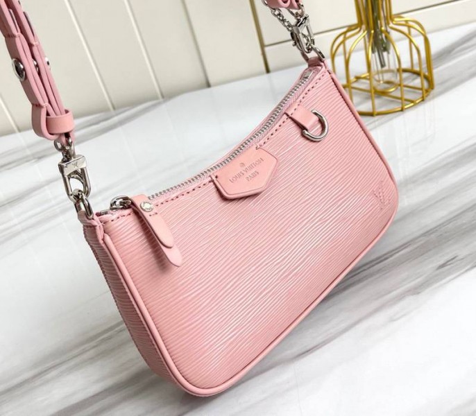 Louis Vuitton Epi Leather Easy Pouch On Strap In Rose Ballerine Pink - Louis Vuitton