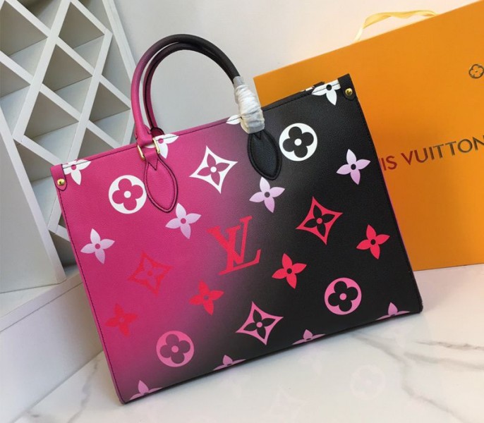 Louis Vuitton Spring 2022 Onthego GM Tote In Midnight Fuchsia - Louis Vuitton