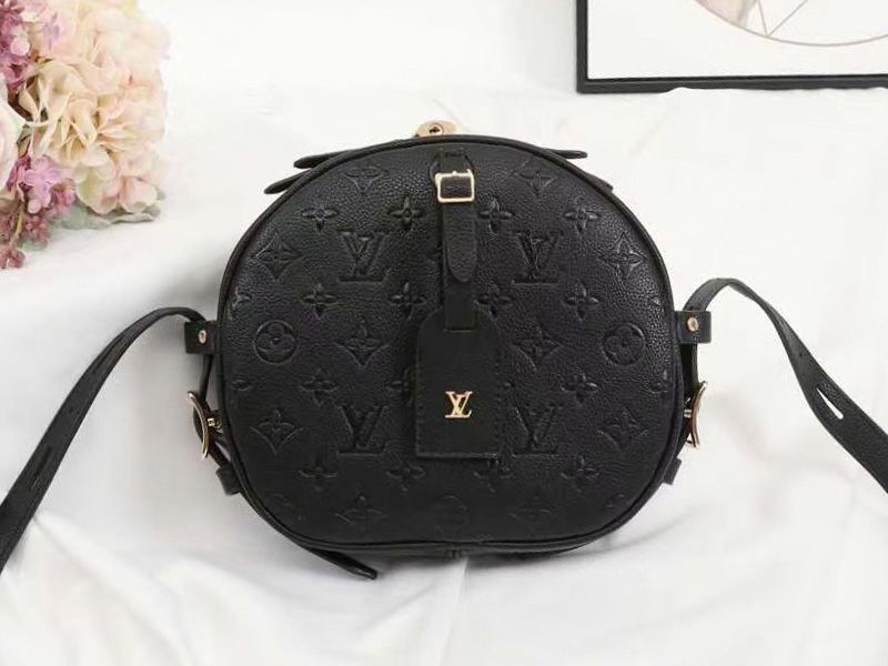 Louis Vuitton Monogram Empreinte Boite Chapeau Souple MM Bag In Black - Louis Vuitton