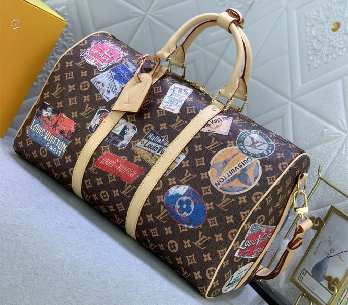Louis Vuitton Flight Mode Monogram Canvas Keepall Bandouliere 45 Travel Bag - Louis Vuitton