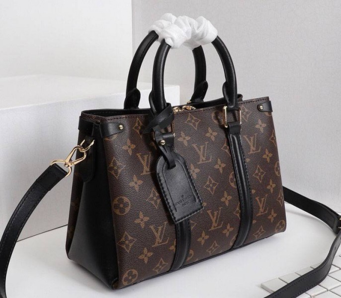 Louis Vuitton Monogram Canvas Soufflot BB Bag In Black - Louis Vuitton