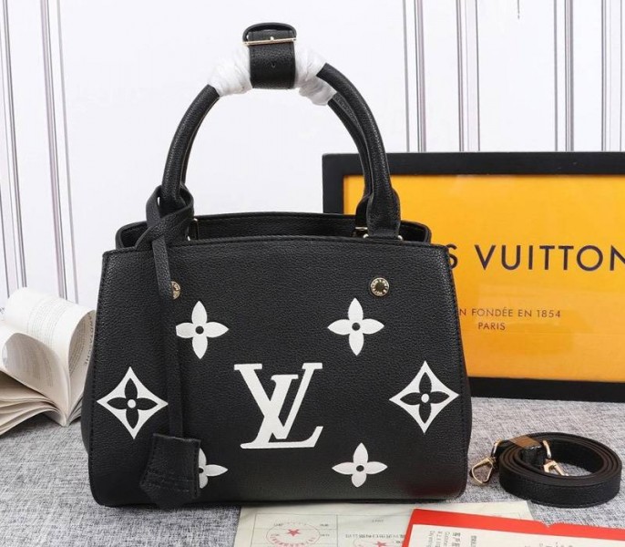Louis Vuitton Monogram Empreinte Montaigne BB In Black - Louis Vuitton