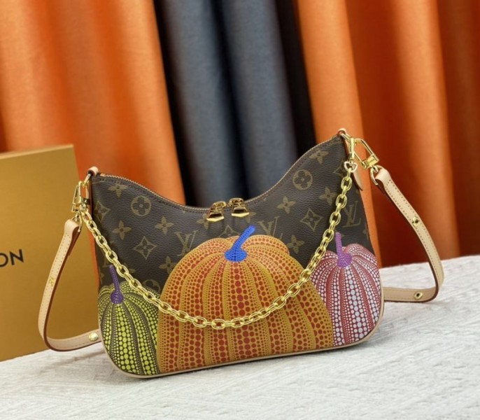 Louis Vuitton X YK Mongram Canvas Boulogne Bag In Pumpkin - Louis Vuitton