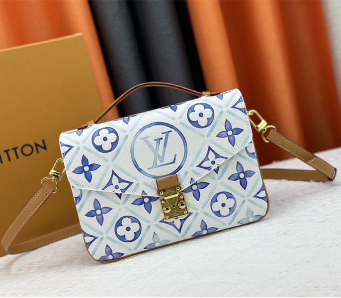 Louis Vuitton LV By The Pool Monogram Tiles Canvas Metis Handbag In Lagoon Blue - Louis Vuitton
