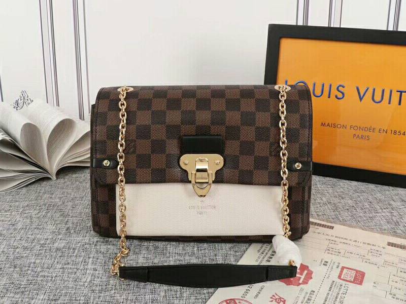 Louis Vuitton Damier Ebene Canvas Vavin PM Bag In Cream - Louis Vuitton