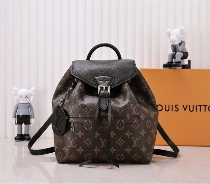Louis Vuitton Monogram Canvas Montsouris PM Backpack In Black - Louis Vuitton